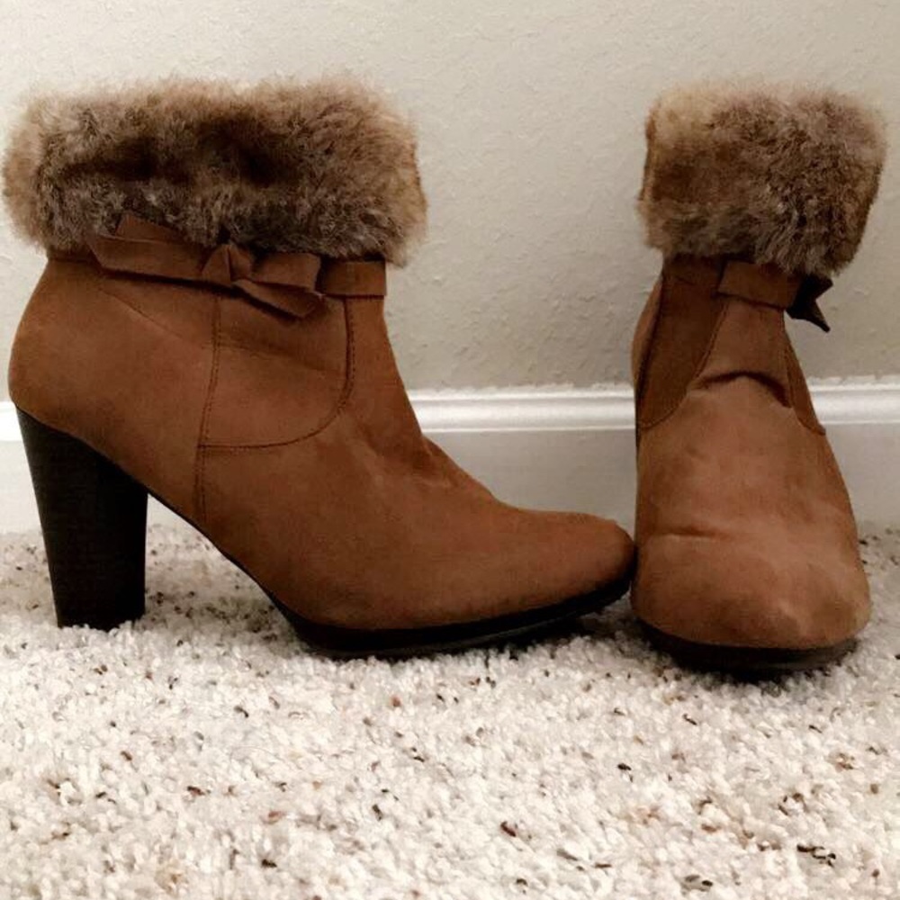 Fur Suade Booties